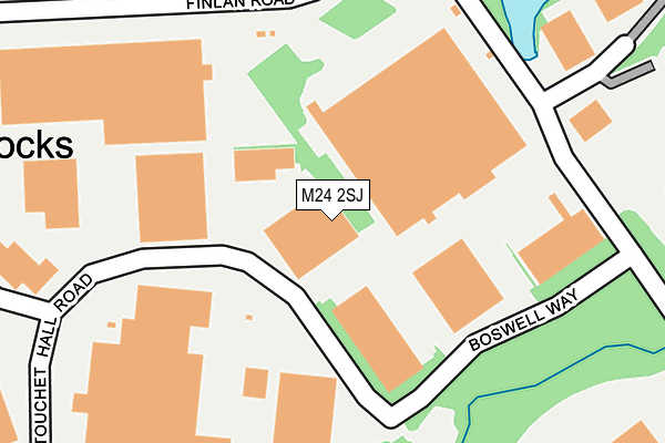 M24 2SJ map - OS OpenMap – Local (Ordnance Survey)