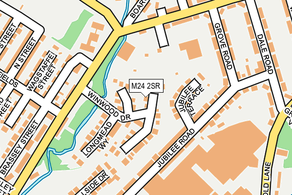 M24 2SR map - OS OpenMap – Local (Ordnance Survey)
