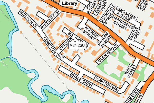 M24 2SU map - OS OpenMap – Local (Ordnance Survey)
