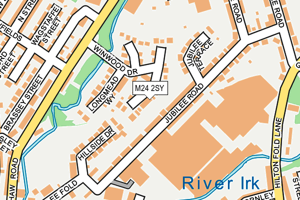 M24 2SY map - OS OpenMap – Local (Ordnance Survey)