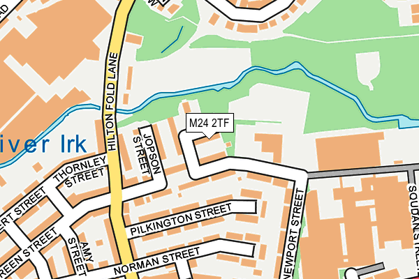 M24 2TF map - OS OpenMap – Local (Ordnance Survey)