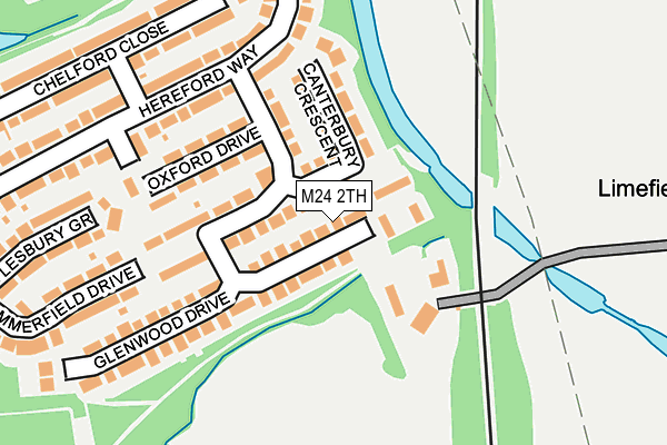 M24 2TH map - OS OpenMap – Local (Ordnance Survey)