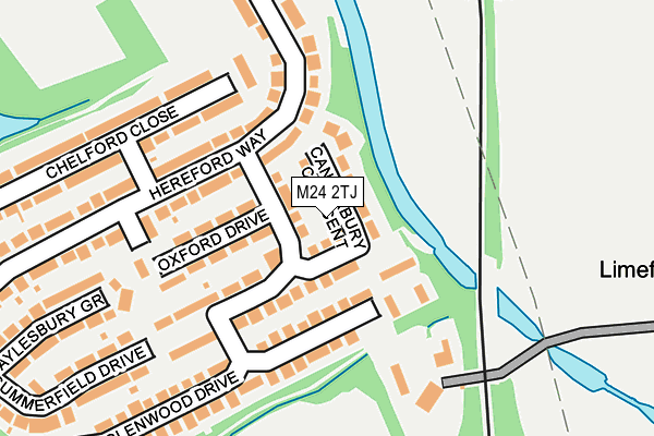 M24 2TJ map - OS OpenMap – Local (Ordnance Survey)