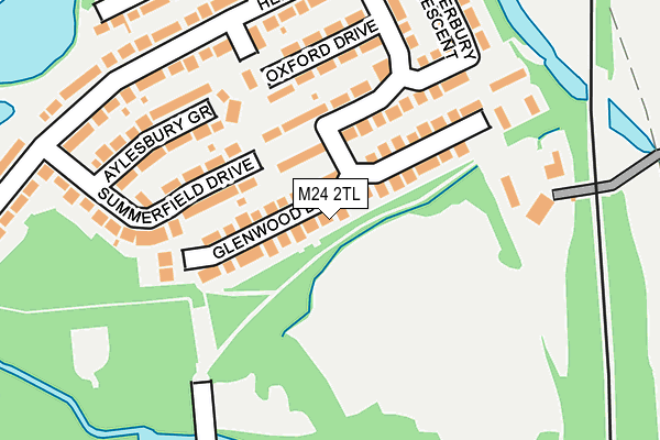 M24 2TL map - OS OpenMap – Local (Ordnance Survey)