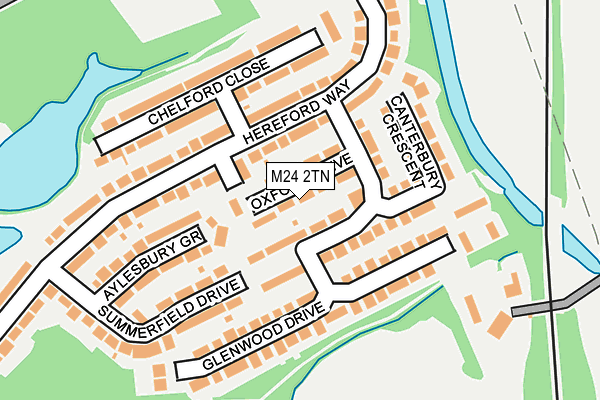 M24 2TN map - OS OpenMap – Local (Ordnance Survey)