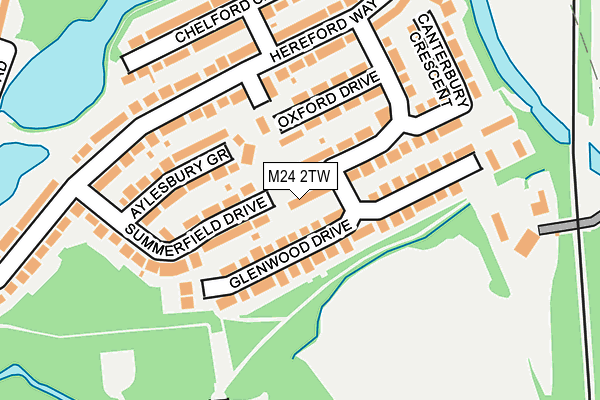 M24 2TW map - OS OpenMap – Local (Ordnance Survey)