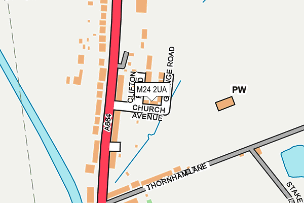 M24 2UA map - OS OpenMap – Local (Ordnance Survey)