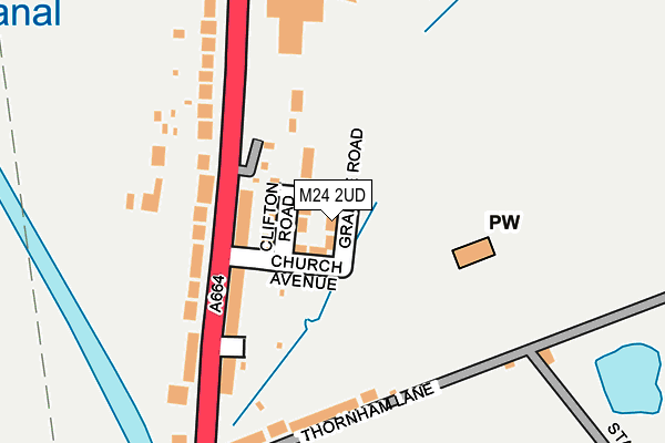 M24 2UD map - OS OpenMap – Local (Ordnance Survey)