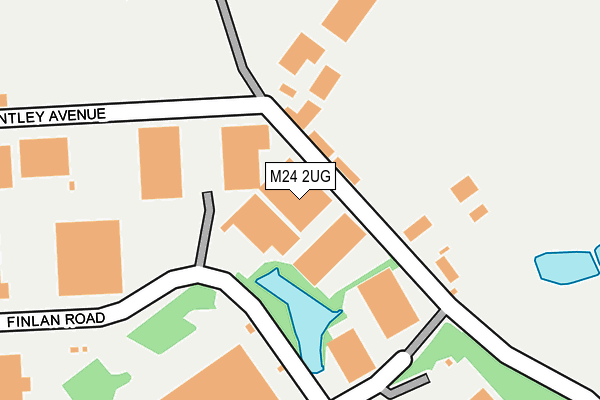M24 2UG map - OS OpenMap – Local (Ordnance Survey)
