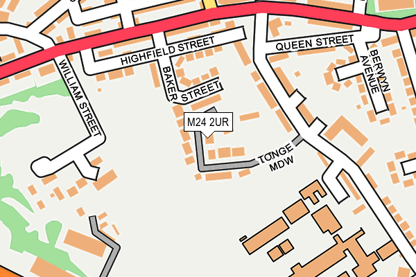 M24 2UR map - OS OpenMap – Local (Ordnance Survey)