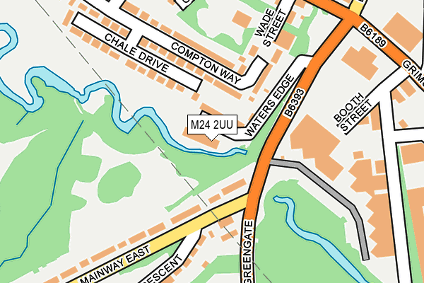 M24 2UU map - OS OpenMap – Local (Ordnance Survey)