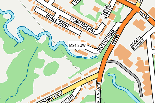 M24 2UW map - OS OpenMap – Local (Ordnance Survey)