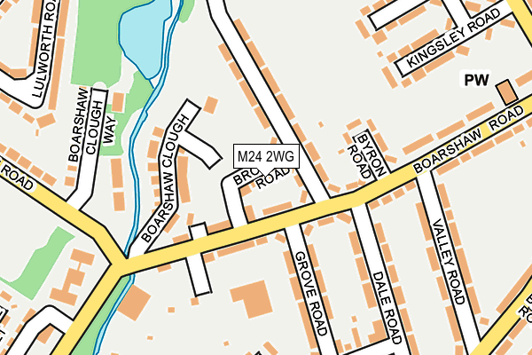 M24 2WG map - OS OpenMap – Local (Ordnance Survey)