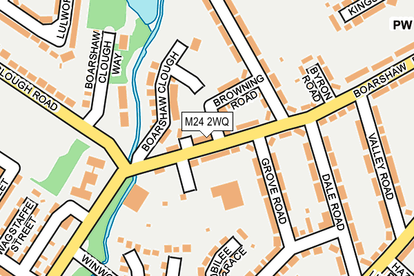 M24 2WQ map - OS OpenMap – Local (Ordnance Survey)