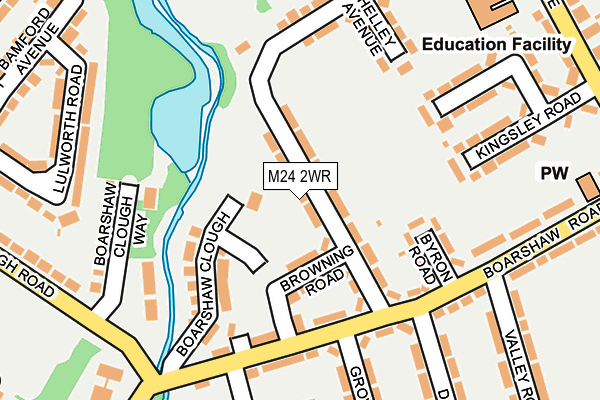 M24 2WR map - OS OpenMap – Local (Ordnance Survey)