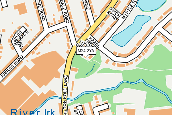 M24 2YA map - OS OpenMap – Local (Ordnance Survey)