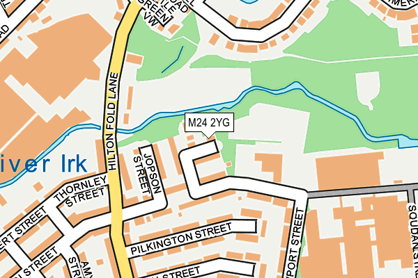 M24 2YG map - OS OpenMap – Local (Ordnance Survey)