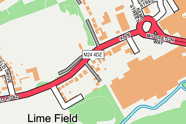 M24 4DZ map - OS OpenMap – Local (Ordnance Survey)