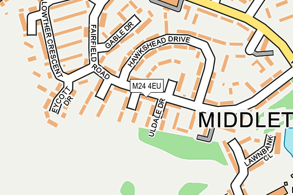 M24 4EU map - OS OpenMap – Local (Ordnance Survey)