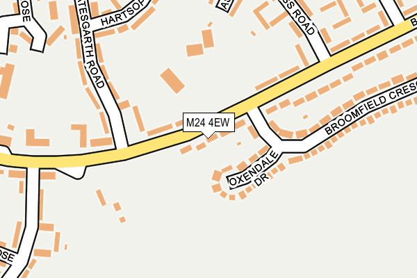 M24 4EW map - OS OpenMap – Local (Ordnance Survey)