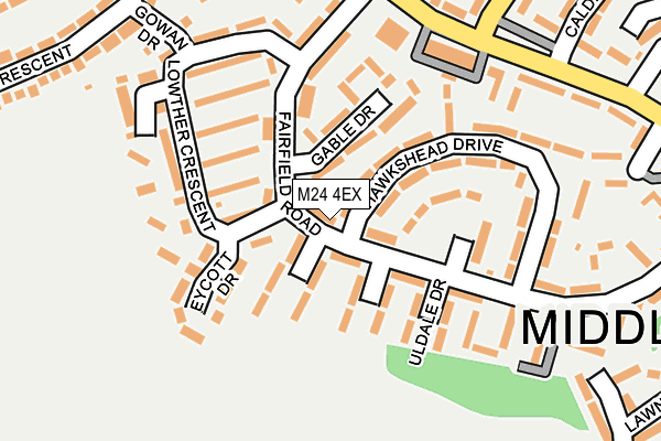 M24 4EX map - OS OpenMap – Local (Ordnance Survey)