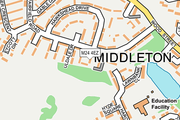 M24 4EZ map - OS OpenMap – Local (Ordnance Survey)