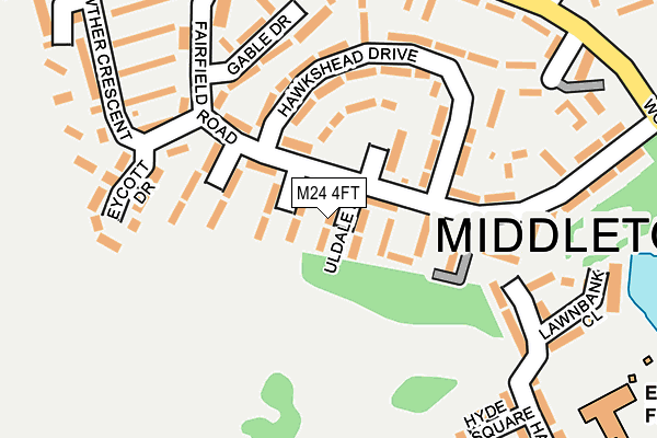 M24 4FT map - OS OpenMap – Local (Ordnance Survey)