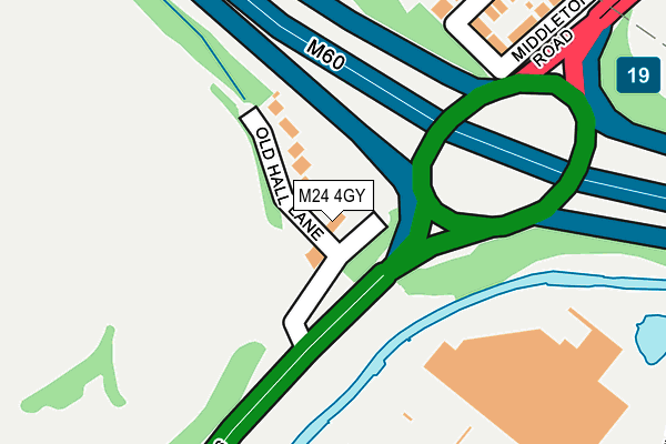M24 4GY map - OS OpenMap – Local (Ordnance Survey)