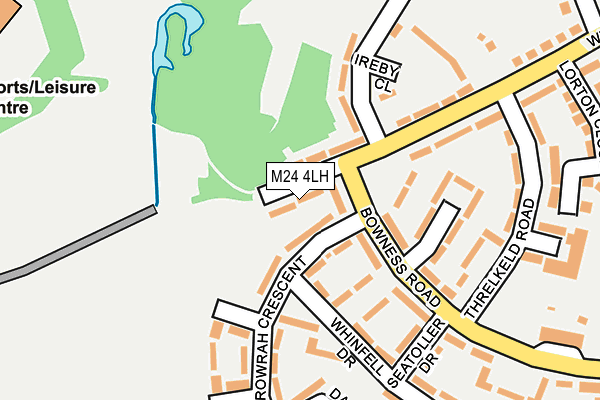 M24 4LH map - OS OpenMap – Local (Ordnance Survey)