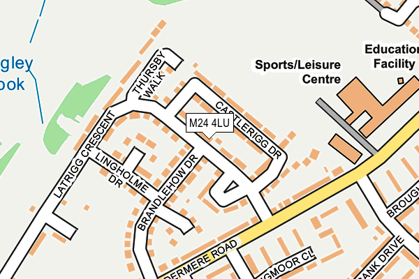 M24 4LU map - OS OpenMap – Local (Ordnance Survey)