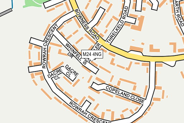 M24 4NG map - OS OpenMap – Local (Ordnance Survey)