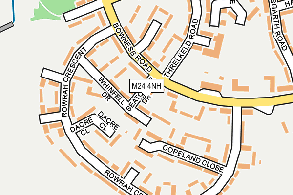 M24 4NH map - OS OpenMap – Local (Ordnance Survey)