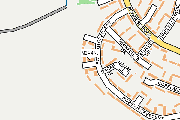 M24 4NJ map - OS OpenMap – Local (Ordnance Survey)