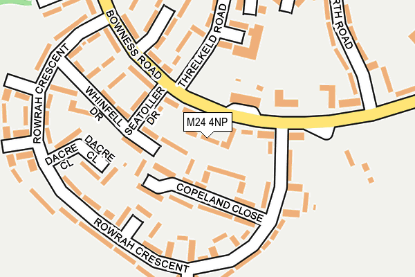 M24 4NP map - OS OpenMap – Local (Ordnance Survey)