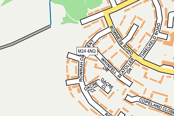 M24 4NQ map - OS OpenMap – Local (Ordnance Survey)