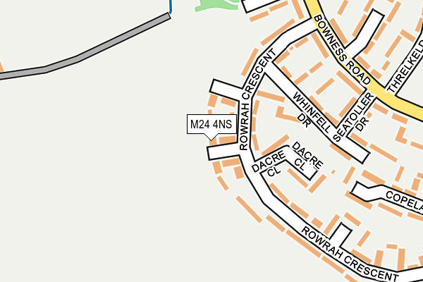 M24 4NS map - OS OpenMap – Local (Ordnance Survey)