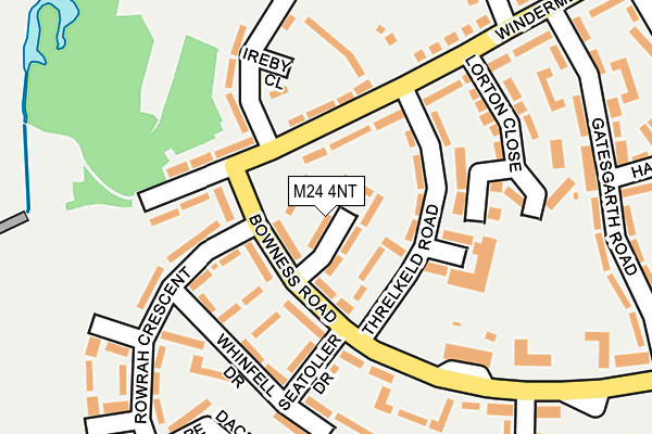 M24 4NT map - OS OpenMap – Local (Ordnance Survey)