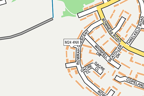 M24 4NX map - OS OpenMap – Local (Ordnance Survey)