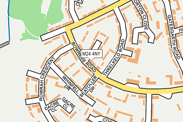 M24 4NY map - OS OpenMap – Local (Ordnance Survey)
