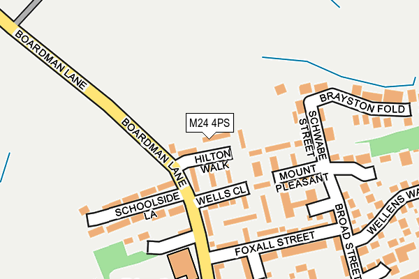 M24 4PS map - OS OpenMap – Local (Ordnance Survey)
