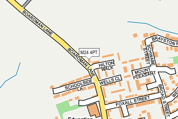 M24 4PT map - OS OpenMap – Local (Ordnance Survey)