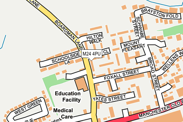 M24 4PU map - OS OpenMap – Local (Ordnance Survey)