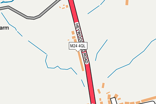 M24 4QL map - OS OpenMap – Local (Ordnance Survey)