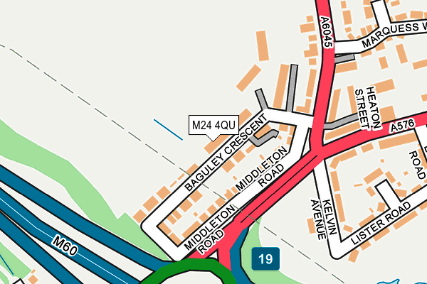 M24 4QU map - OS OpenMap – Local (Ordnance Survey)