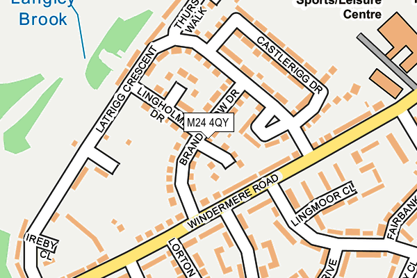 M24 4QY map - OS OpenMap – Local (Ordnance Survey)