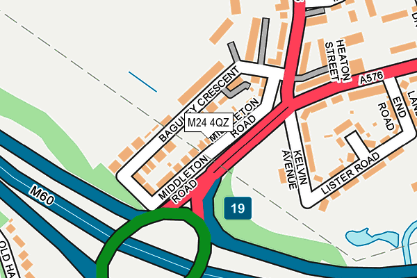 M24 4QZ map - OS OpenMap – Local (Ordnance Survey)