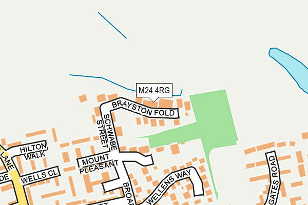 M24 4RG map - OS OpenMap – Local (Ordnance Survey)