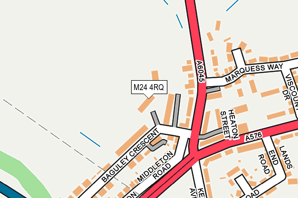 M24 4RQ map - OS OpenMap – Local (Ordnance Survey)