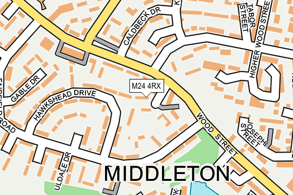 M24 4RX map - OS OpenMap – Local (Ordnance Survey)