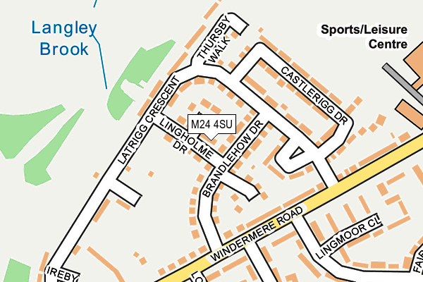 M24 4SU map - OS OpenMap – Local (Ordnance Survey)